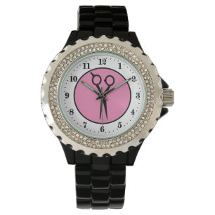 niedliche Haartrockenschere Armbanduhr