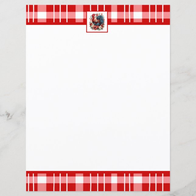 Niedliche Hahnenfahrer auf Papier (Vorderseite)