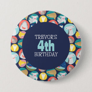 Niedliche Haiarten Button