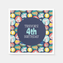 Niedliche Haiarten Serviette