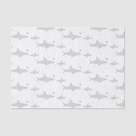 Niedliche Haie | Babyduschpapier Seidenpapier