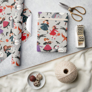 Niedliche Halbbilderdarstellung Geschenkpapier