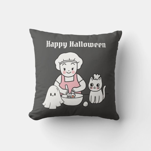 niedliche Halbpenkost Kissen (Vorderseite)