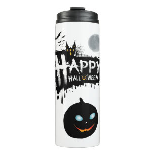 niedliche Hälfte bis Shirt HAPPY halloween Thermosbecher