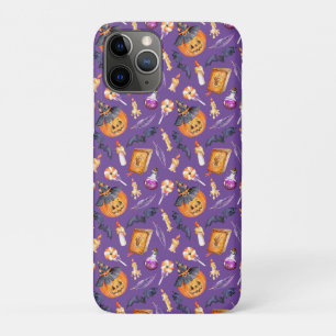 Niedliche Halloween-Abbildung mit Kürbis und Flede Case-Mate iPhone Hülle