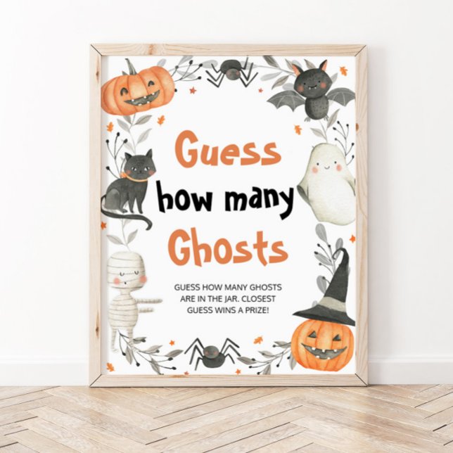 Niedliche Halloween-Babydusche schätzt wie viele G Poster (Von Creator hochgeladen)