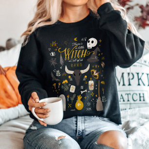 Niedliche Halloween-Botanische Hexe Sweatshirt