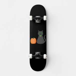 Niedliche Halloween Cat und Pumpkin Skateboard