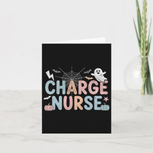 Niedliche Halloween Charge Nurse Nurse Nursing Karte