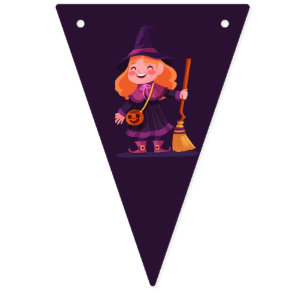 Niedliche Halloween Costume Moderne Geburtstagspar Wimpelkette
