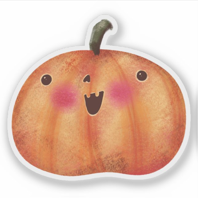 Niedliche Halloween-Dekoration Spookkin Pumpkin Aufkleber (Vorderseite)