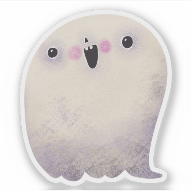Niedliche Halloween-Dekoration Spooky Ghost Aufkleber (Vorderseite)