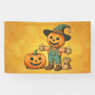 Niedliche Halloween/Fall-Kürbis Banner