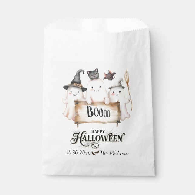 Niedliche Halloween-Fantentasche mit Pumpkins, Hex Geschenktütchen (Vorderseite)