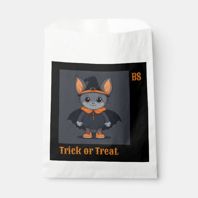 Niedliche Halloween-Fledermaus | Trick oder Treat Geschenktütchen (Vorderseite)