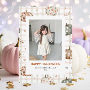 Niedliche Halloween-Fotokarte