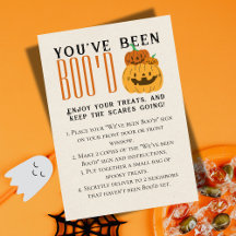 Niedliche Halloween Games Boo Neighbour Game Card