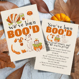 Niedliche Halloween Games Boo Neighbour Game Card Einladung