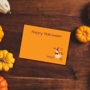Niedliche Halloween-Gans Post-it Klebezettel