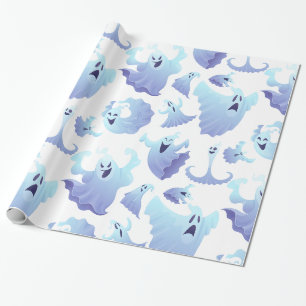 Niedliche Halloween-Geister Geschenkpapier