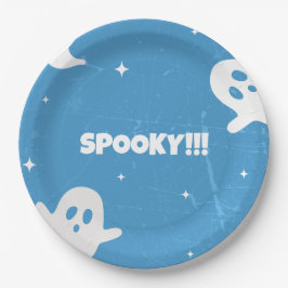 Niedliche Halloween-Geister Pappteller