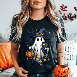 Niedliche Halloween Ghost Hexe | Spooky Trick oder Tri-Blend Shirt