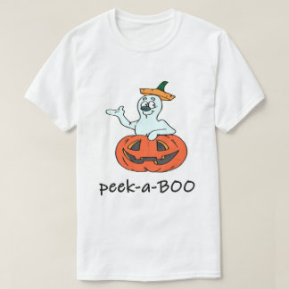 Niedliche Halloween Ghost Kürbislaterne Flüchtige  T-Shirt
