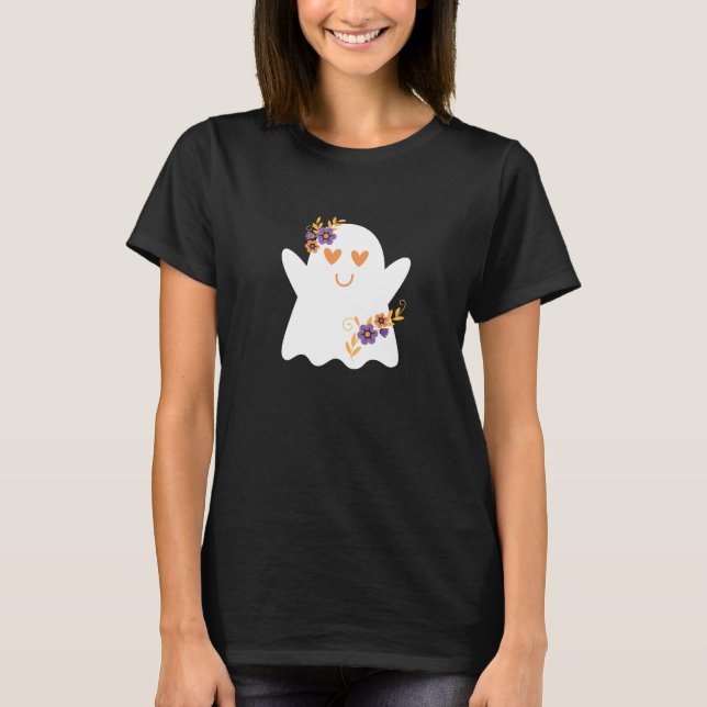Niedliche Halloween Ghost T-Shirt (Vorderseite)