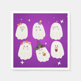 Niedliche halloween ghosts spookokine napkins serviette