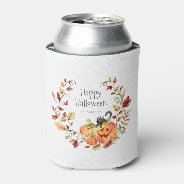 Niedliche Halloween-Herbstblätter Dosenkühler (Kanne Vorderseite)