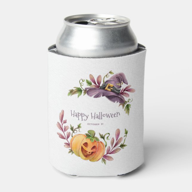 Niedliche Halloween-Herbstblätter können kühler we Dosenkühler (Kanne Vorderseite)
