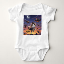 Niedliche Halloween-Hexe Baby Strampler