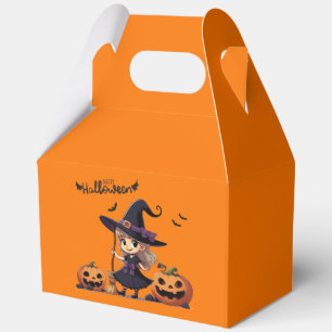 Niedliche Halloween-Hexe Geschenkschachtel