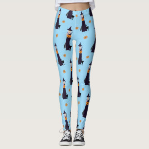 Niedliche Halloween Hexe, glücklicher Kürbis und S Leggings
