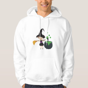 Niedliche Halloween-Hexe Hoodie