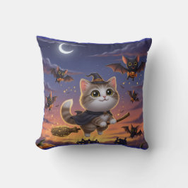 Niedliche Halloween-Hexe Kissen
