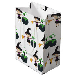 Niedliche Halloween-Hexe Mittlere Geschenktüte