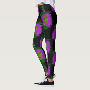 Niedliche Halloween-Hexe-Schwarz-Leggings Leggings