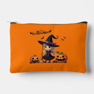 Niedliche Halloween-Hexe Zubehörtasche