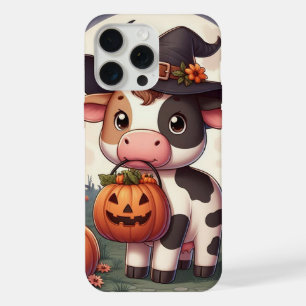 Niedliche Halloween-Hexenkuh iPhone 15 Pro Max Hülle