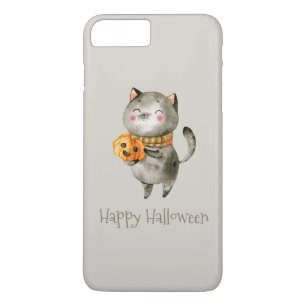 Niedliche Halloween-Katze mit Pumpkin   Hülle