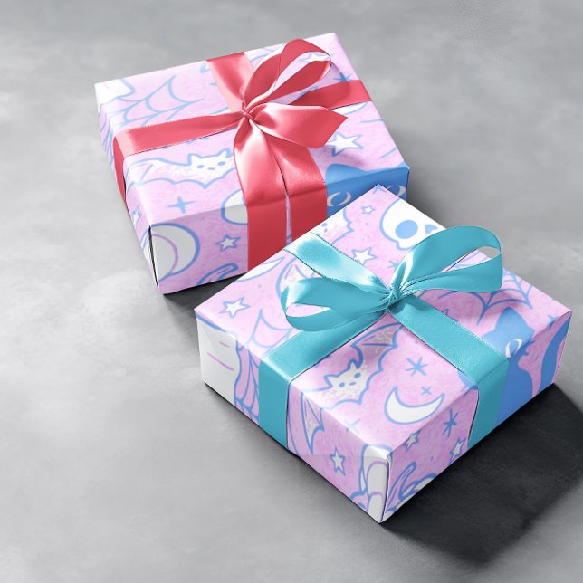 Niedliche Halloween-Katzen Geschenkpapier (Von Creator hochgeladen)