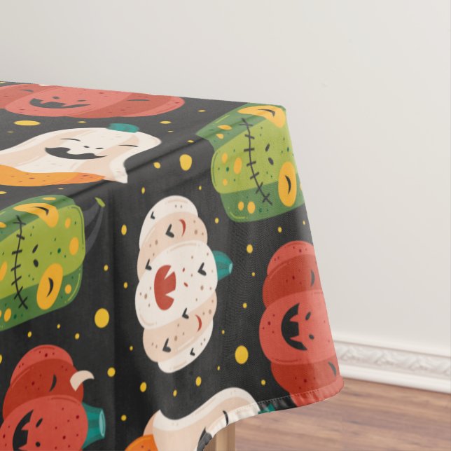 Niedliche Halloween-Kürbis Tischdecke (Beispiel)