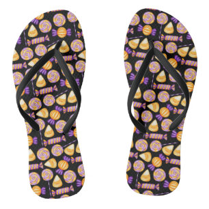 Niedliche Halloween Mais Candy Süßigkeiten Lollipo Flip Flops