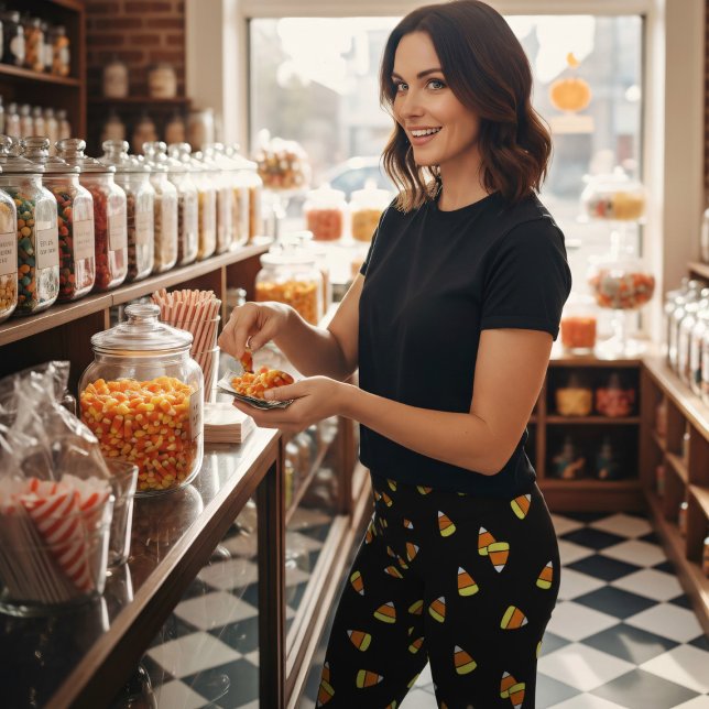 Niedliche Halloween-Mais-Leggings Leggings (Perfect to wear to the candy corn store!)