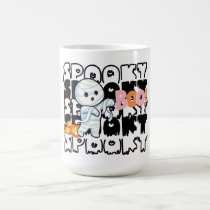 Niedliche Halloween Mummy Tasse - Spooky "Boo!"