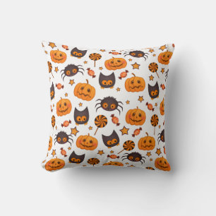 Niedliche Halloween-Musterdarstellung Kissen