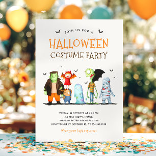 Niedliche Halloween-Partys Einladung