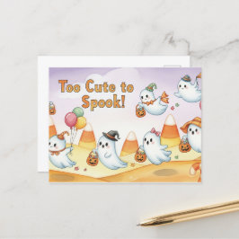 Niedliche Halloween Postkarte