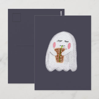 Niedliche Halloween-Postkarte - Halloween-Girl-Gei Postkarte